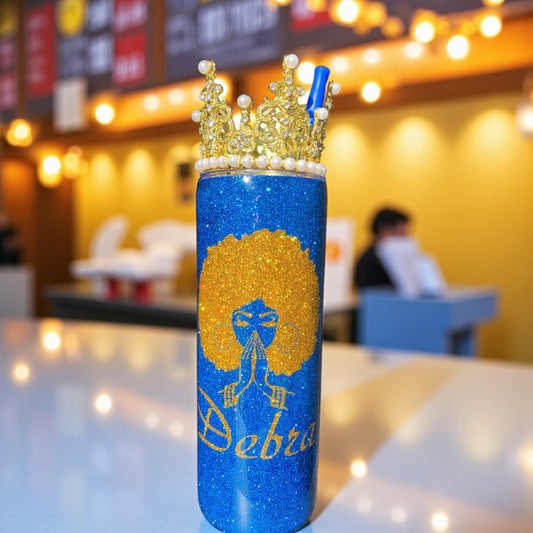Praying Afro Queen Tumbler