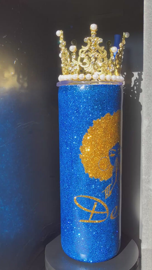 Praying Afro Queen Tumbler
